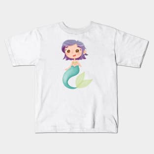 Purple Mermaid Kids T-Shirt